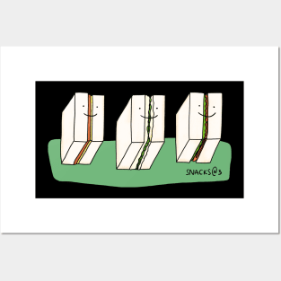 Finger Sandwiches in set of 3 Posters and Art